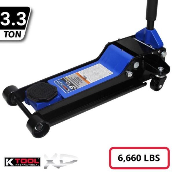 k tool heavy duty low profile 3.33 ton floor jack