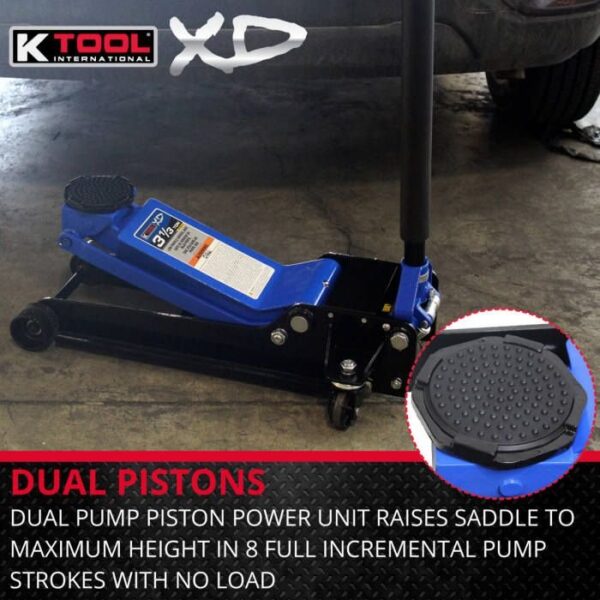 k tool heavy duty low profile 3.33 ton floor jack
