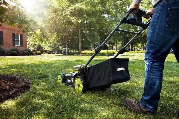 ryobi 40v brushless 20 in. cordless walk behind self propelled lawn mower with 6.0 ah battery & charger